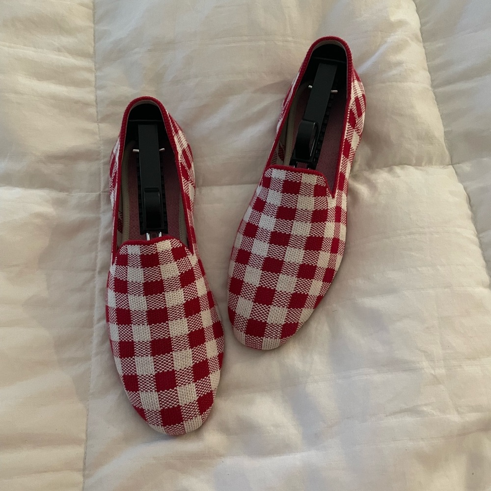 Rothys limited edition Marta Ferri Checkered Loafers